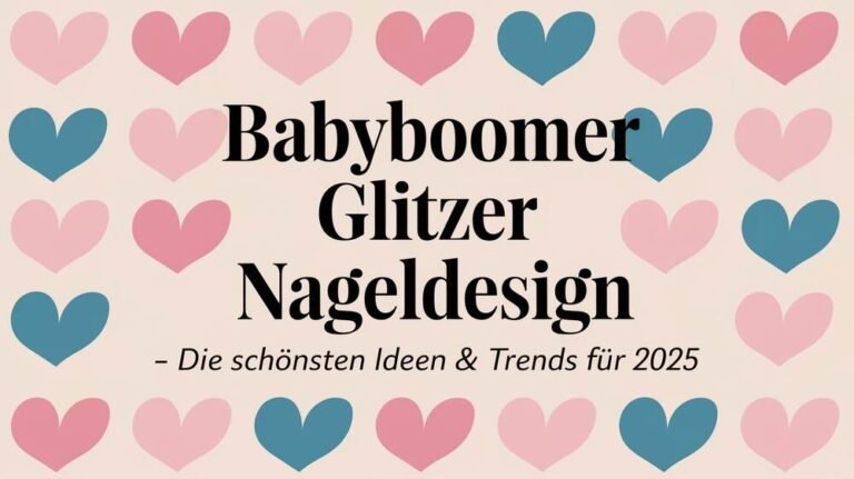 Babyboomer Glitzer Nageldesign – Die Schönsten Ideen & Trends Für 2025